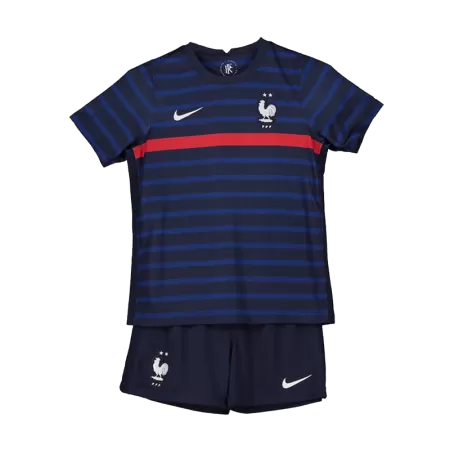 Kids France Home Soccer Jersey Kit (Jersey+Shorts) 2020 - buyjerseyshop.uk