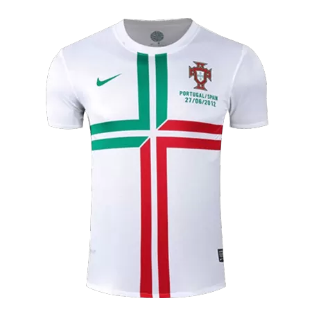 Men Portugal Retro Jerseys Away Soccer Jersey 2012 - buyjerseyshop.uk