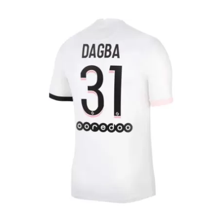 Men PSG DAGBA #31 Away Soccer Jersey Shirt 2021/22 - buyjerseyshop.uk