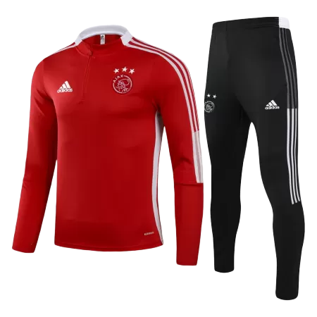Kids Ajax Zipper Training Jacket Kit(Jacket+Pants) 2021/22 - buyjerseyshop.uk