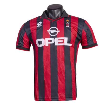 Men AC Milan Retro Jerseys Home Soccer Jersey 1995/96 - buyjerseyshop.uk