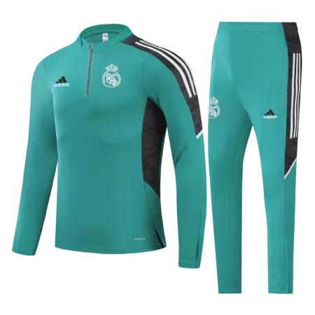 Men Real Madrid Zipper Tracksuit Sweat Shirt Kit (Top+Trousers) 2021/22 - buyjerseyshop.uk