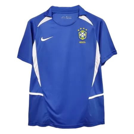 Men Brazil Retro Jerseys Away Soccer Jersey 2002 - buyjerseyshop.uk