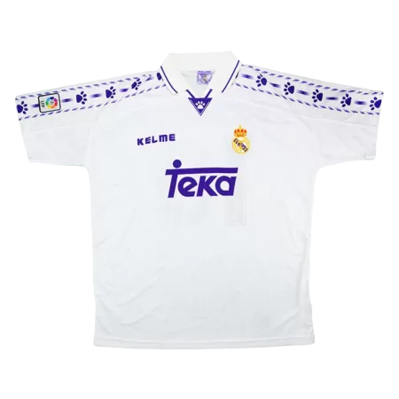 Men Real Madrid Retro Jerseys Home Soccer Jersey 1996/97 - buyjerseyshop.uk