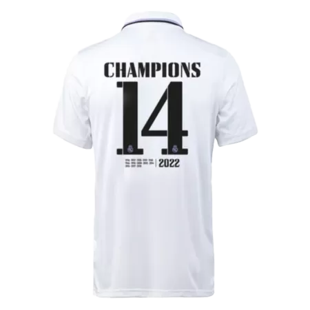 Men Real Madrid CHAMPIONS #14 Home Soccer Jersey Shirt 2022/23 - buyjerseyshop.uk