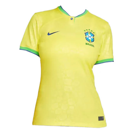Women Brazil Home Soccer Jersey Shirt 2022 - buyjerseyshop.uk