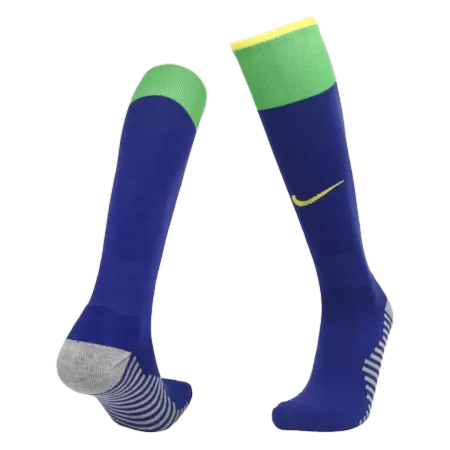 Kids Brazil Home Soccer Socks 2022 - buyjerseyshop.uk