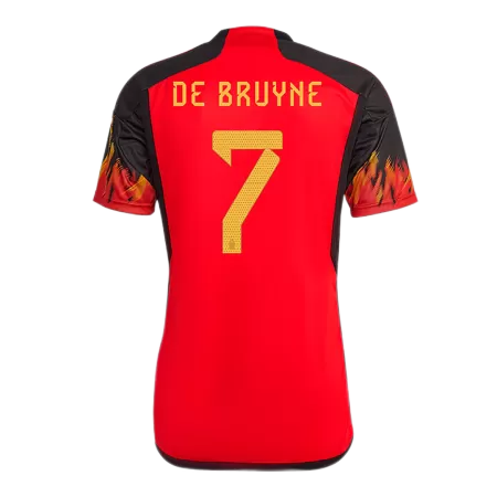 Men Belgium DE BRUYNE #7 Home Soccer Jersey Shirt 2022 - buyjerseyshop.uk