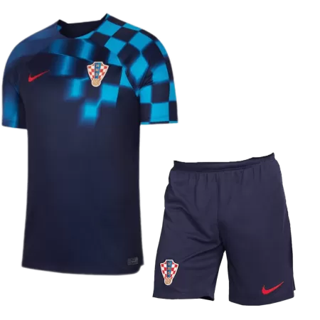 Men Croatia Away Soccer Jersey Kit (Jersey+Shorts) 2022 - buyjerseyshop.uk