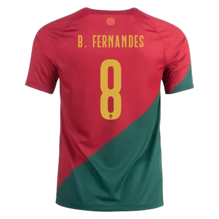 Men Portugal B.FERNANDES #8 Home Soccer Jersey Shirt 2022 - buyjerseyshop.uk