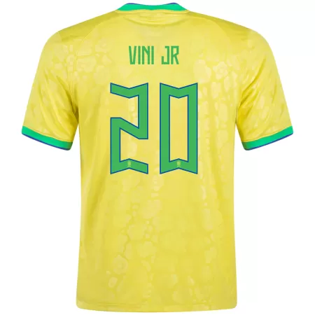 Men Brazil VINI JR #20 Home Soccer Jersey Shirt 2022 - buyjerseyshop.uk