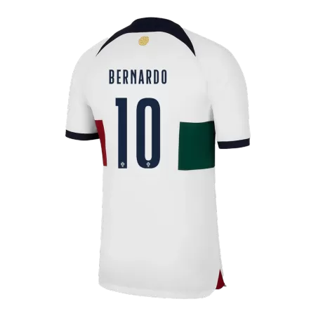 Men Portugal BERNARDO #10 Away Soccer Jersey Shirt 2022 - buyjerseyshop.uk