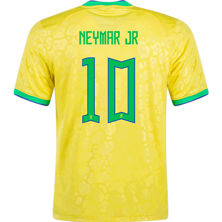 Men Brazil NEYMAR JR #10 Home Soccer Jersey Shirt 2022 - buyjerseyshop.uk