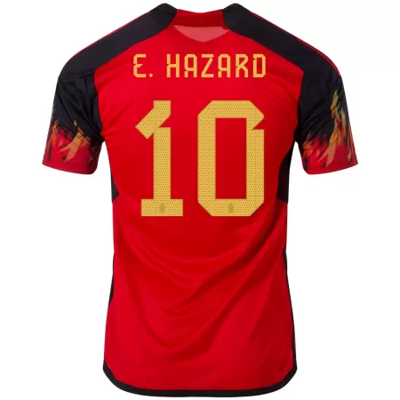 Men Belgium E. HAZARD #10 Home Soccer Jersey Shirt 2022 - buyjerseyshop.uk