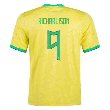 Men Brazil RICHARLISON #9 Home Soccer Jersey Shirt 2022 - buyjerseyshop.uk