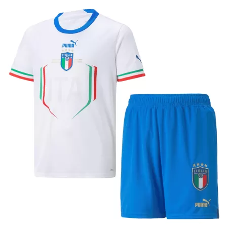 Kids Italy Away Soccer Jersey Kit (Jersey+Shorts) 2022 - buyjerseyshop.uk