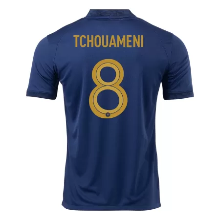Men France TCHOUAMENI #8 Home Soccer Jersey Shirt 2022 - buyjerseyshop.uk