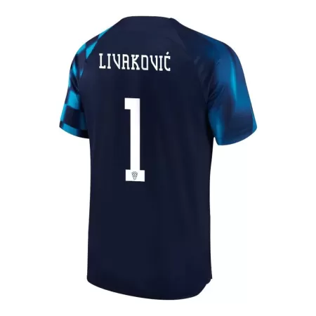 Men Croatia LIVAKOVIĆ #1 Away Soccer Jersey Shirt 2022 - buyjerseyshop.uk