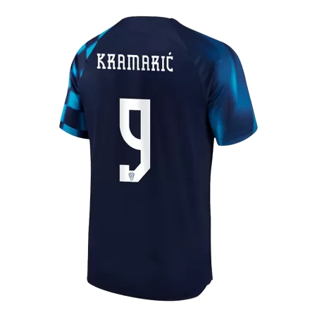 Men Croatia KRAMARIĆ #9 Away Soccer Jersey Shirt 2022 - buyjerseyshop.uk