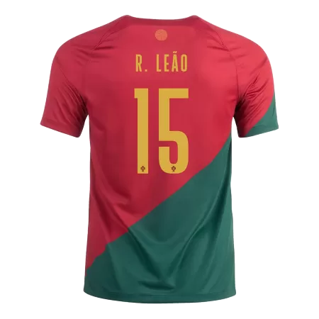 Men Portugal R. LEÃO #15 Home Soccer Jersey Shirt 2022 - buyjerseyshop.uk