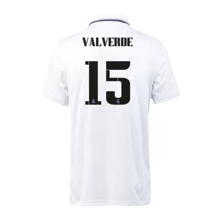 Men Real Madrid VALVERDE #15 Home Soccer Jersey Shirt 2022/23 - buyjerseyshop.uk