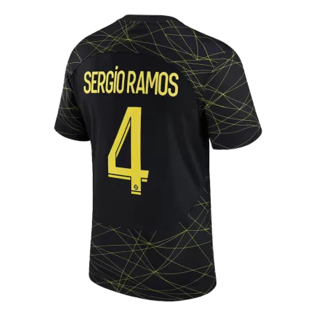 Men PSG SERGIO RAMOS #4 Fourth Away Soccer Jersey Shirt 2022/23 - buyjerseyshop.uk