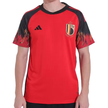 Men Belgium Home Soccer Jersey Shirt 2022 - buyjerseyshop.uk