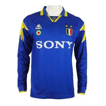 Men Juventus Retro Jerseys Away Long Sleeve Soccer Jersey 1995/96 - buyjerseyshop.uk