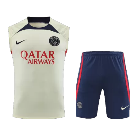 Men PSG Soccer Training Sleeveless Kit 2023/24 - buyjerseyshop.uk