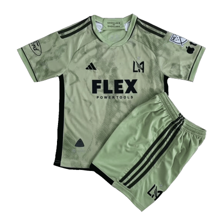 Kids Los Angeles FC Away Soccer Jersey Kit (Jersey+Shorts) 2023 - buyjerseyshop.uk