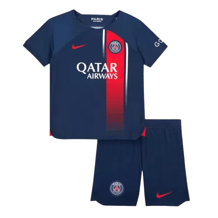 Kids PSG Home Soccer Jersey Kit (Jersey+Shorts) 2023/24 - buyjerseyshop.uk