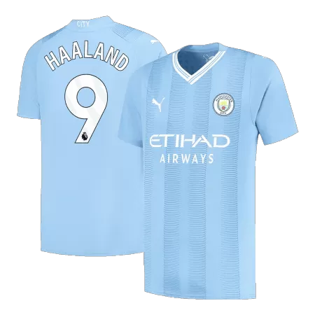 Men Manchester City HAALAND #9 Home Soccer Jersey Shirt 2023/24 - buyjerseyshop.uk