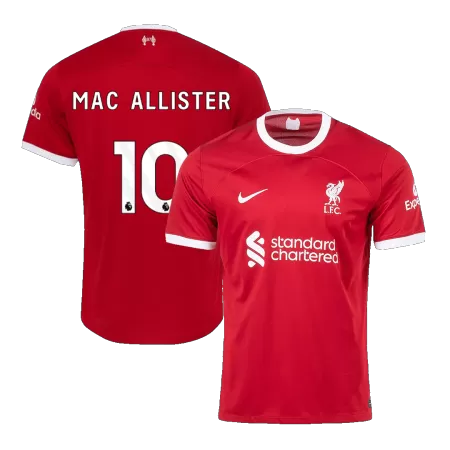 Men Liverpool MAC ALLISTER #10 Home Soccer Jersey Shirt 2023/24 - buyjerseyshop.uk