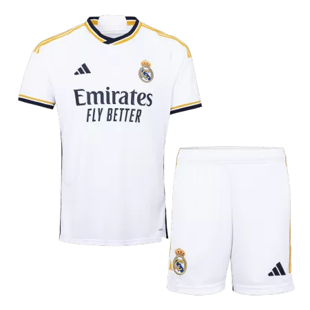 Men Real Madrid Home Soccer Jersey Kit (Jersey+Shorts) 2023/24 - buyjerseyshop.uk