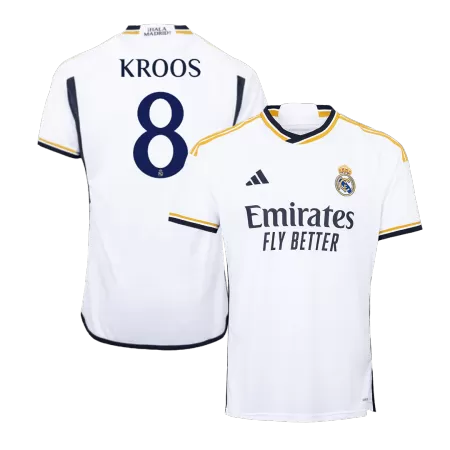 Men Real Madrid KROOS #8 Home Soccer Jersey Shirt 2023/24 - buyjerseyshop.uk