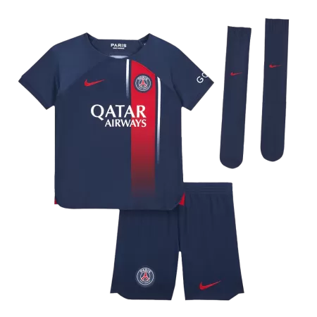 Kids PSG Home Soccer Jersey Whole Kit (Jersey+Shorts+Socks) 2023/24 - buyjerseyshop.uk