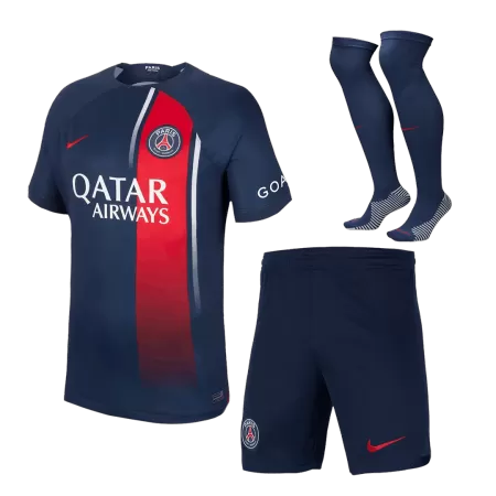 Men PSG Home Soccer Jersey Whole Kit (Jersey+Shorts+Socks) 2023/24 - buyjerseyshop.uk