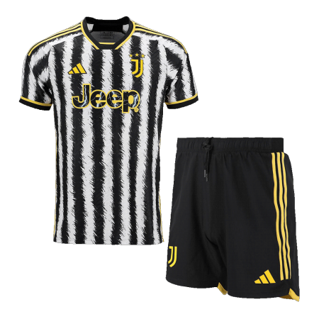 Men Juventus Home Soccer Jersey Kit (Jersey+Shorts) 2023/24 - buyjerseyshop.uk