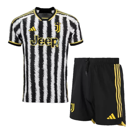 Men Juventus Home Soccer Jersey Kit (Jersey+Shorts) 2023/24 - buyjerseyshop.uk