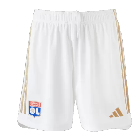 Men's Olympique Lyonnais Soccer Shorts Home 2023/24 - buyjerseyshop.uk