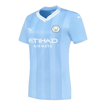 Women Manchester City Home Soccer Jersey Shirt 2023/24 - buyjerseyshop.uk