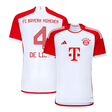 Men Bayern Munich DE LIGT #4 Home Soccer Jersey Shirt 2023/24 - buyjerseyshop.uk