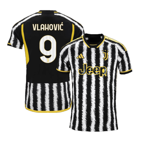 Men Juventus VLAHOVIĆ #9 Home Soccer Jersey Shirt 2023/24 - buyjerseyshop.uk