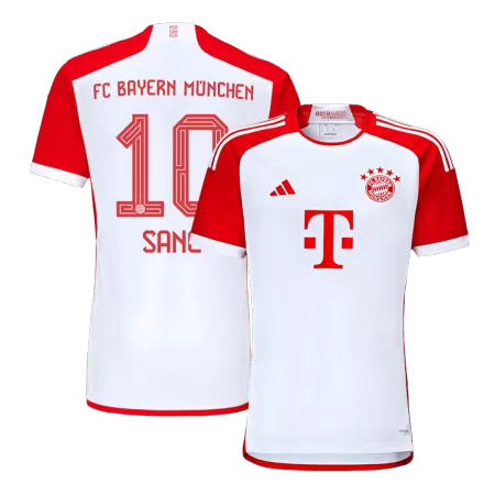 Men Bayern Munich SANÉ #10 Home Soccer Jersey Shirt 2023/24 - buyjerseyshop.uk