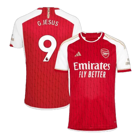 Men Arsenal G.JESUS #9 Home Soccer Jersey Shirt 2023/24 - buyjerseyshop.uk