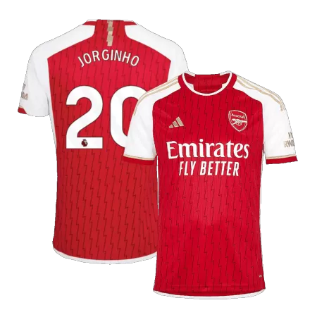 Men Arsenal JORGINHO #20 Home Soccer Jersey Shirt 2023/24 - buyjerseyshop.uk