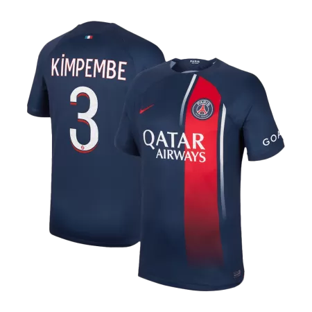 Men PSG KIMPEMBE #3 Home Soccer Jersey Shirt 2023/24 - buyjerseyshop.uk