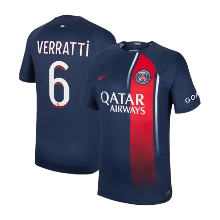 Men PSG VERRATTI #6 Home Soccer Jersey Shirt 2023/24 - buyjerseyshop.uk