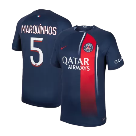 Men PSG MARQUINHOS #5 Home Soccer Jersey Shirt 2023/24 - buyjerseyshop.uk