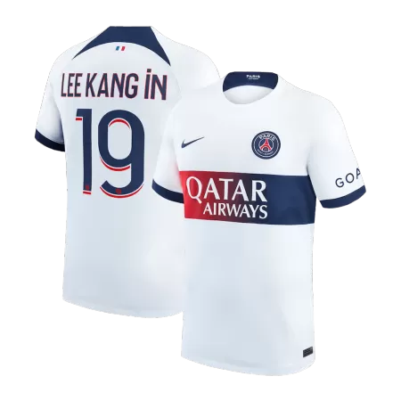 Men PSG LEE KANG IN #19 Away Soccer Jersey Shirt 2023/24 - buyjerseyshop.uk